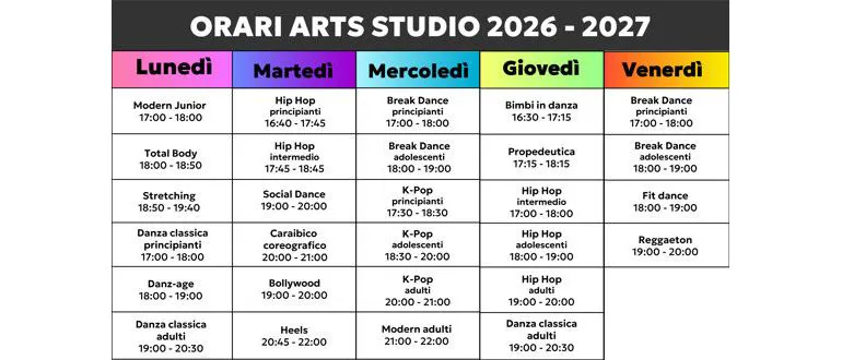 Orari arts studio 